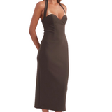 Socialite Halter Midi Dress