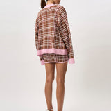 Carolina Check Knit Cardi