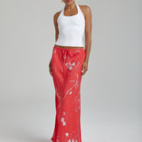 Relaxed Maxi Skirt - Red Dragon of Hearts